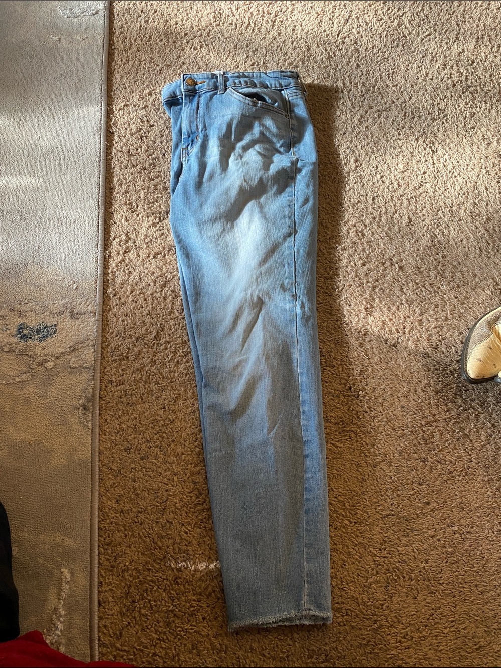 Jessica Simpson Light Blue High-Rise Slim Straight Jeans